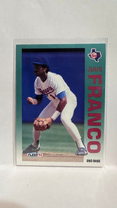 #303 Julio Franco Texas Rangers 1992 Fleer Baseball Card