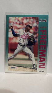 #356 Marvin Freeman Atlanta Braves 1992 Fleer Baseball Card