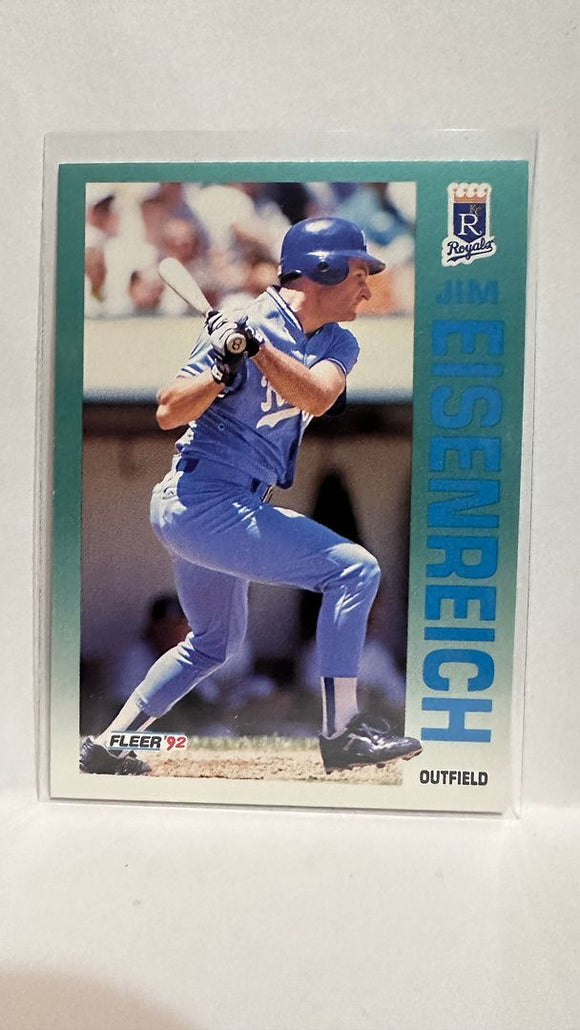 #156 Jim Eisenreich Kansas City Royals 1992 Fleer Baseball Card