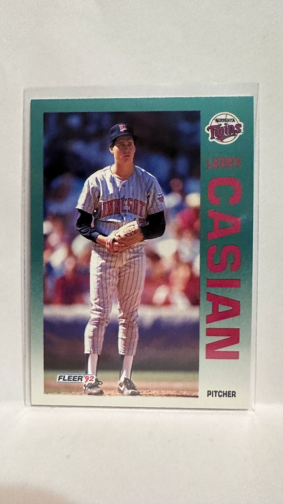 #199 Larry Casian Minnesota Twins 1992 Fleer Baseball Card