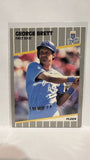 #277 George Brett Kansas City Royals 1989 Fleer Baseball Card