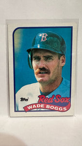 #600 Wade Boggs Boston Red Sox 1989 Topps Baseball Card