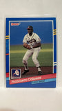 #341 Francisco Cabrera Atlanta Braves 1991 Donruss Baseball Card