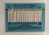 #342 David Bergman Detroit Tigers 1991 Donruss Baseball Card