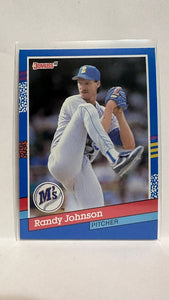 #134 Randall Johnson Seattle Mariners 1991 Donruss Baseball Card