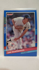 #124 Arthur Guetterman New York Yankees 1991 Donruss Baseball Card