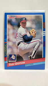 #132 Thomas Glavine Atlanta Braves 1991 Donruss Baseball Card