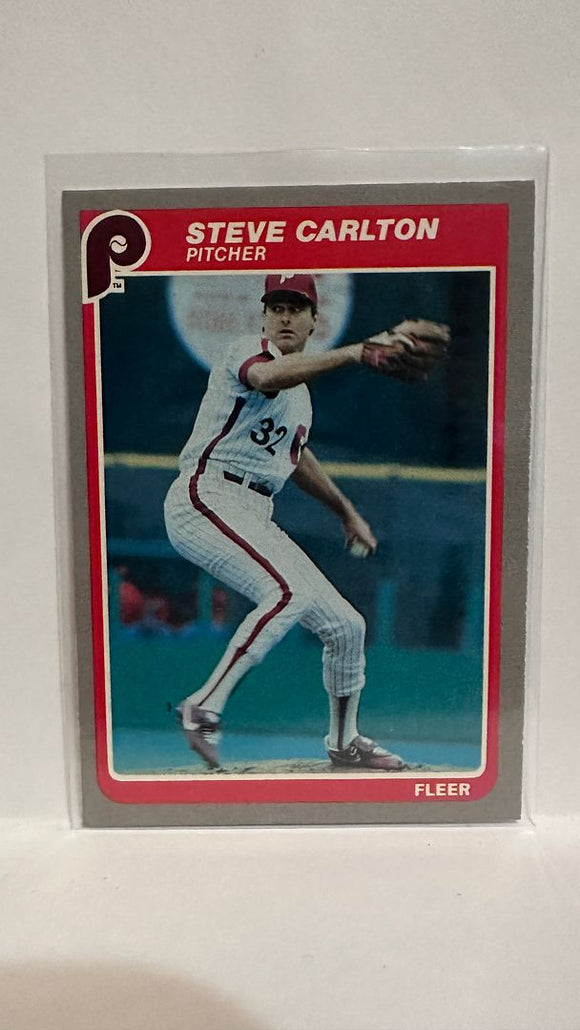 #246 Steve Carlton Philadelphia Phillies 1985 Fleer Baseball Card