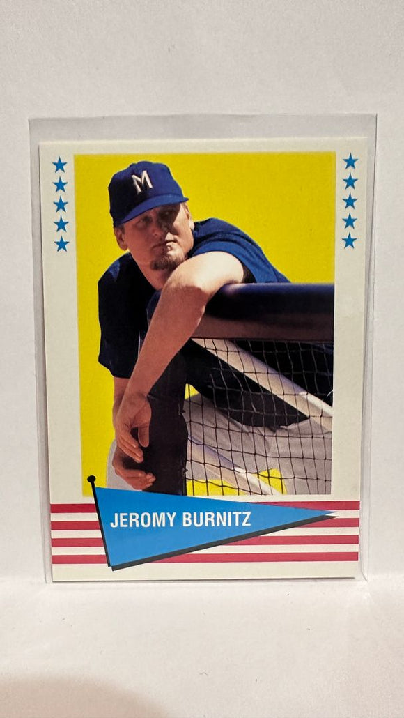 #25 Jeromy Burnitz Milwaukee Brewers 1999 Fleer Baseball Card