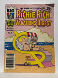 # 8 Richie Rich Vacations Harvey © 1982 Comic Digest Book Paperback