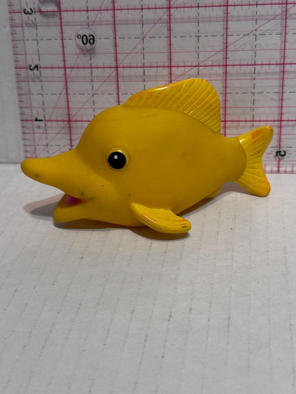 Floating Yellow Fish Squeeze Animal Toy