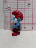 Papa Smurf Holding Pink Crystal ©2013 Peyo Mcdonalds TV Movie Toy