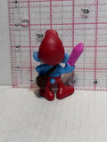 Papa Smurf Holding Pink Crystal ©2013 Peyo Mcdonalds TV Movie Toy