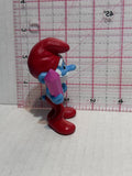 Papa Smurf Holding Pink Crystal ©2013 Peyo Mcdonalds TV Movie Toy