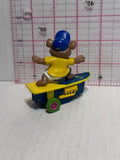 Boo Boo Bear on a Skateboard Missing wheel Yogi ©1991 Hanna Barbera Mcdonalds TV Movie Toy