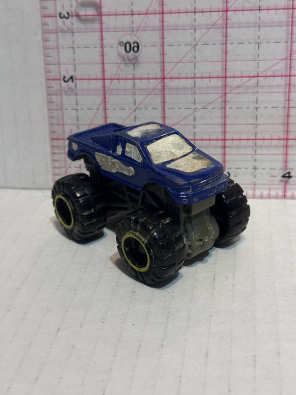 Blue Mini Monster Truck Mcdonalds ©2012 Hot Wheels Auto Toy