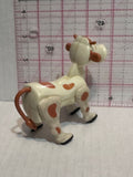 Fisher Price Little People White Brown Cow Animal Toy