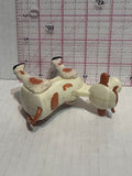 Fisher Price Little People White Brown Cow Animal Toy