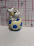 101 Dalmation Puppy on a Blue Soccar Ball Disney Mcdonalds TV Movie Toy