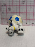 101 Dalmation Puppy on a Blue Soccar Ball Disney Mcdonalds TV Movie Toy