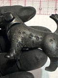 Black Dog Missing Leg Animal Toy