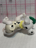 101 Dalmation Puppy Playing With a Christmas Wreath Disney Mcdonalds TV Movie Toy