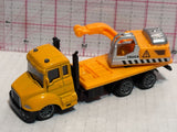 Orange Crane Construction Truck Auto Toy