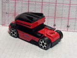 Black Red Pod Truck ©2002 Hot Wheels Auto Toy