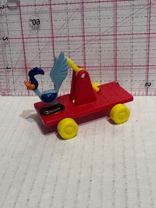 Road Runner on a Train Cart Loony Tunes Mcdonalds ©1989 TV Movie Toy