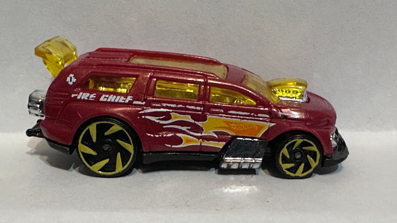 Red Fire Chief Nitro Tailgater 2014 Hot Wheels Diecast Car