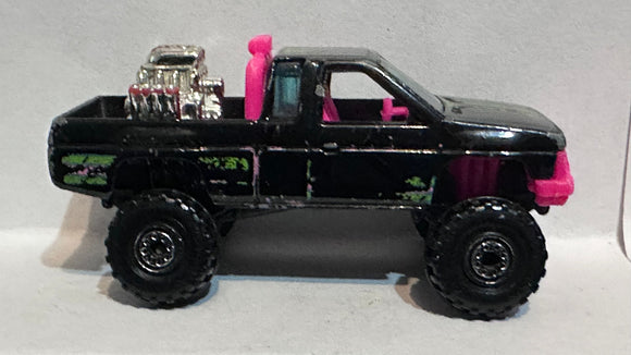 Black Nissan Hardbody Lifted Truck 1987 Hot Wheels Diecast Car