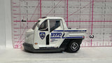 White NYPD Police Parking Enforcement MeterCFV76 MB978 2014 Matchbox Diecast Car