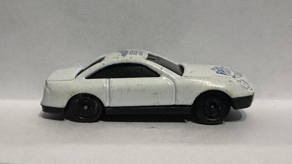 White #555 Racing Sports Racer Unbranded Diecast Car