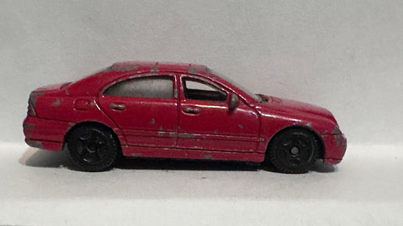 Red Mercedes Benz C-Class 2003 #6066 Motor Max Diecast Car