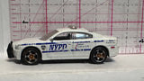 White NYPD Dodge Charger Pursuit 2012 Police Car Matchbox Diecast Car