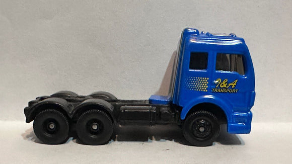 Blue Semi Transport Truck Maisto Diecast Car