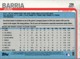 #206 Jaime Barria Los Angeles Angels 2019 Topps Series 1 Baseball Card