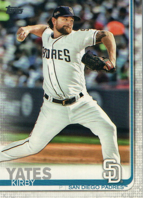 #347 Kirby Yates San Diego Padres 2019 Topps Series 1 Baseball Card