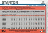 #568 Giancarlo Stanton New York Yankees 2019 Topps Series 2 Baseball Card