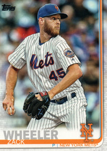 #371 Zack Wheeler New York Mets 2019 Topps Series 2 Baseball Card