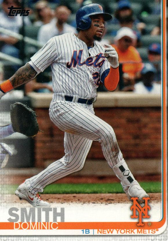 #388 Dominic Smith New York Mets 2019 Topps Series 2 Baseball Card