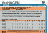 #586 Drew Verhagen Detroit Tigers 2019 Topps Series 2 Baseball Card
