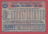 #128 Travis Fryman Detroit Tigers 1991 Topps Baseball Card DAP