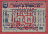 #785 Scott Fletcher Chicago White Sox 1991 Topps Baseball Card DAP