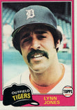 #337 Lynn Jones Detroit Tigers 1991 Topps Baseball Card DAP