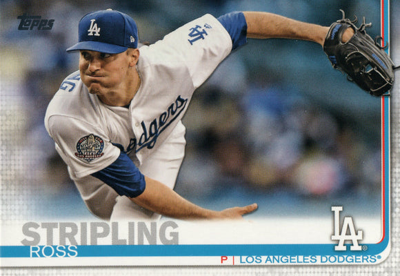 #267 Ross Stripling Los Angeles Dodgers 2019 Topps Series 1 Baseball Card EAL