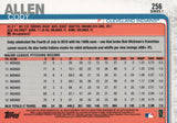 #256 Cody Allen Cleveland Indians 2019 Topps Series 1 Baseball Card EAL