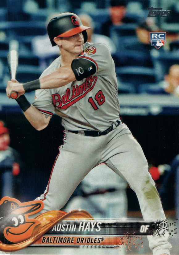 #62 Austin Hays Rookie Baltimore Orioles 2018 Topps Series 1 Baseball Card EAP