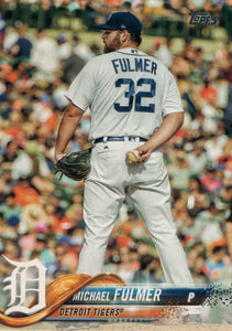 #145 Michael Fulmer Detroit Tigers 2018 Topps Series 1 Baseball Card EAV