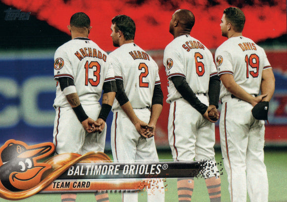 #292 Team Card Baltimore Orioles 2018 Topps Series 1 Baseball Card EAW
